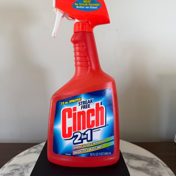 Cinch Other - Cinch 2-in-1 Cleaner 32oz Streak Free Glass and Surface Spray Red Bottle 1265263